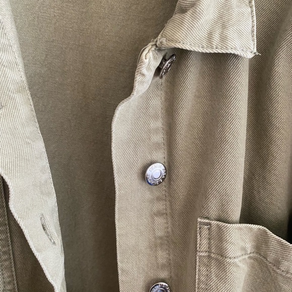 Light green Zara army jacket top - Picture 3 of 7